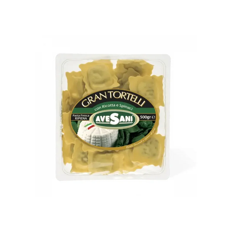 AVESANI GRAN TORTELLI CON RICOTTA E SPINACI PASTA FRESCA RIPIENA 500 G