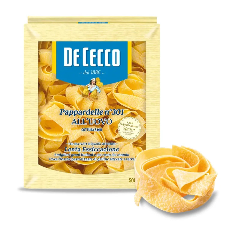 DE CECCO PAPPARDELLE ALL'UOVO N.301 500 G