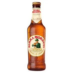 BIRRA MORETTI 330 ML + PANT A GLASS
