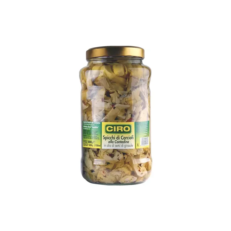 I GUSTOSI ITALIAN FOOD CARCIOSPICCHI ARROSTITI IN OLIO DI SEMI DI GIRASOLE 2,9 KG