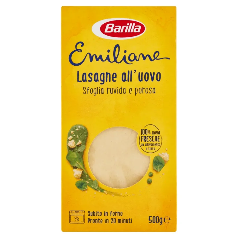 BARILLA EMILIANE LASAGNE ALL'UOVO 500G